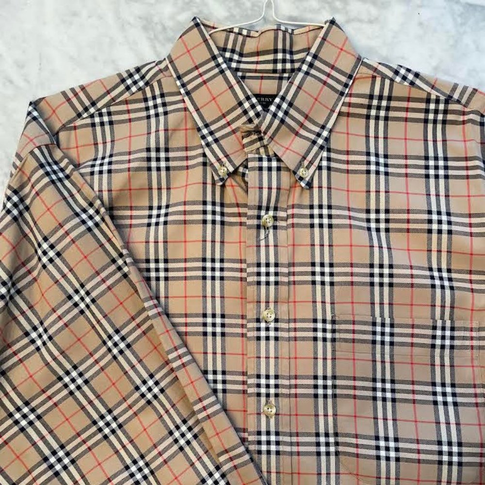 EUC Burberry Small Scale Cotton Shirt